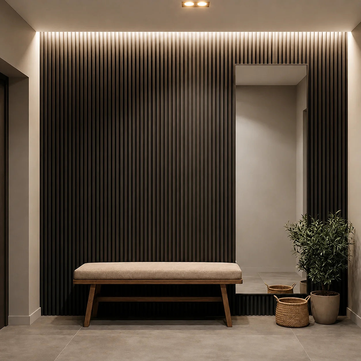 Acoustic Wooden Wall Panel – Transform Your Room in Just 30 Minutes – (270 cm x 110 cm)