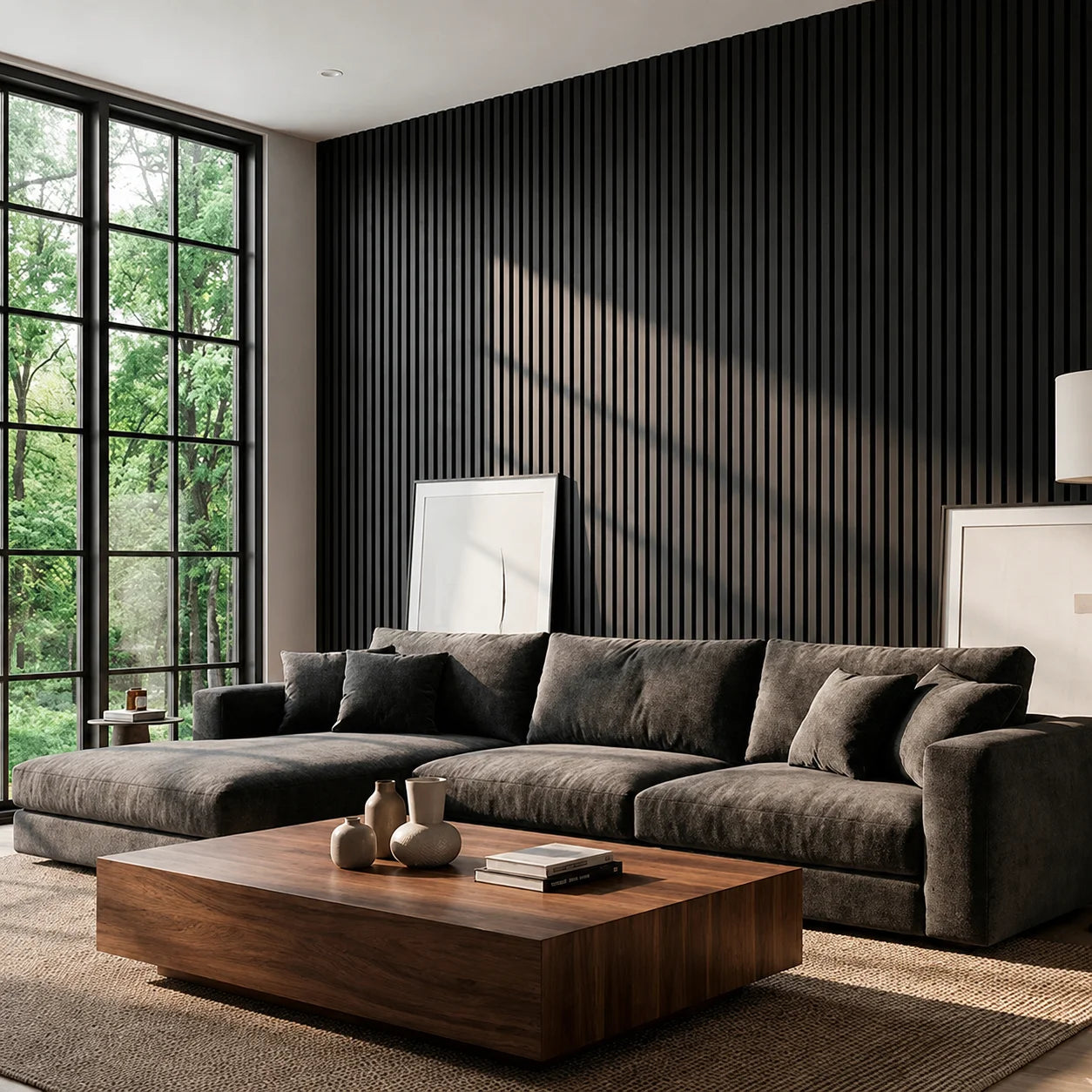 Acoustic Wooden Wall Panel – Transform Your Room in Just 30 Minutes – (270 cm x 110 cm)