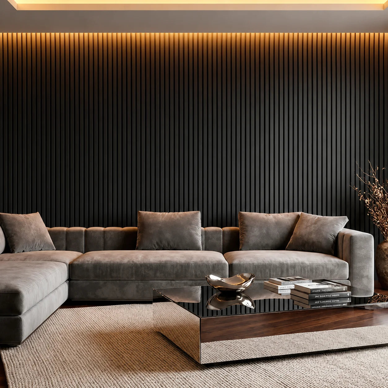 Acoustic Wooden Wall Panel – Transform Your Room in Just 30 Minutes – (270 cm x 110 cm)